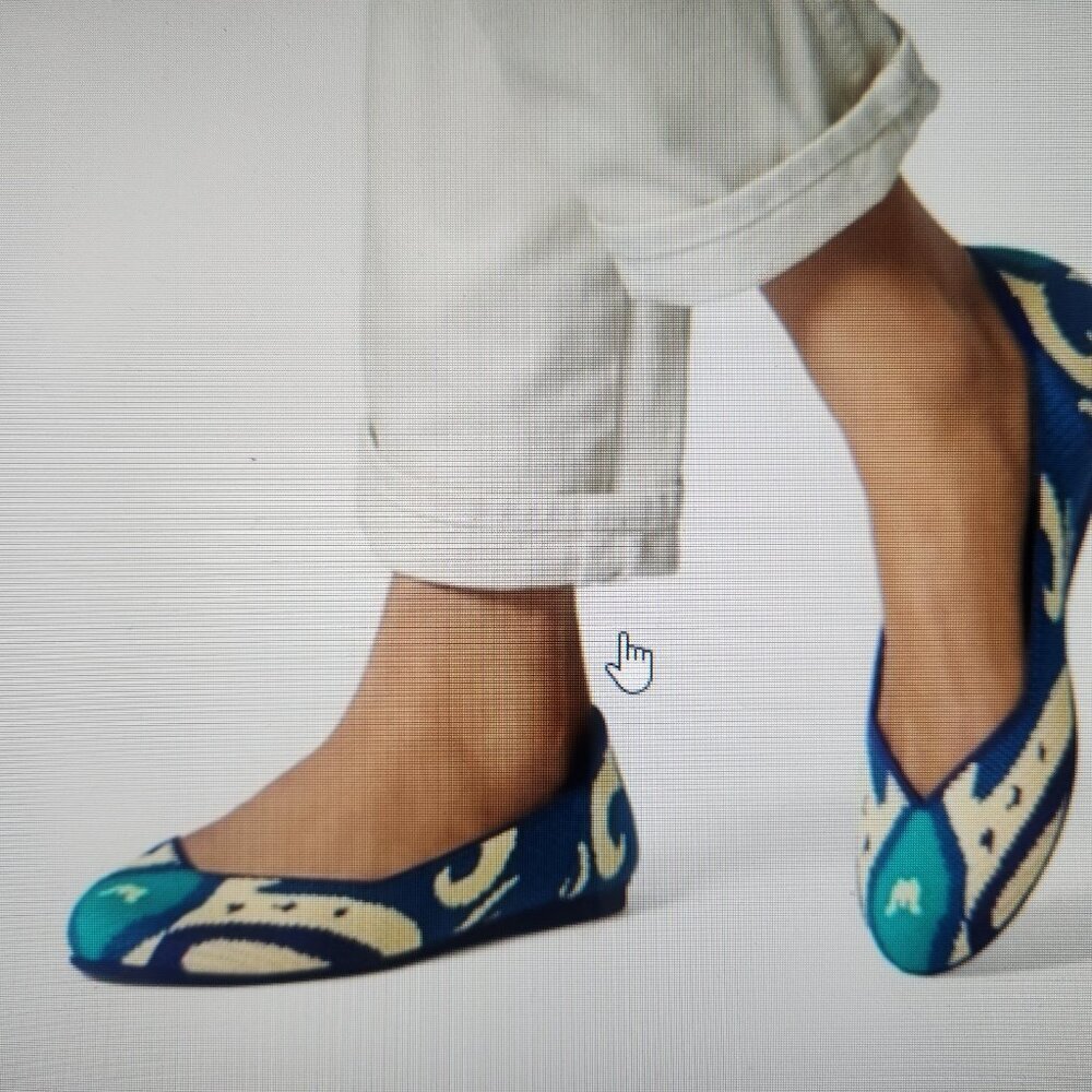New Rothy's The Flat Moroccan Limited Edition Flats F920. NIB. Size 5.5